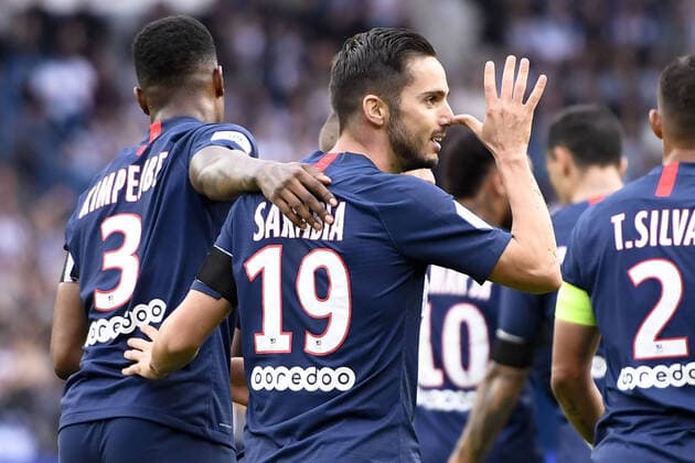 JOIE - 19 PABLO SARABIA (PSG) FOOTBALL : Paris SG vs Angers - Ligue 1 Conforama - 05 10 2019 AnthonyBIBARD FEP Panoramic 