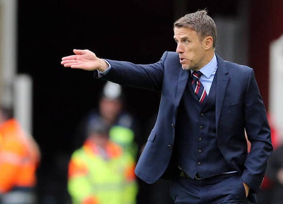 England Women v Brazil Women International Friendly, Länderspiel, Nationalmannschaft England Women Head Coach Phil Neville during the International Friendly match at the Riverside Stadium, Middlesbrough Content Not Available For UK Newspapers Copyright: xSimonxMoorex FIL-13723-0037