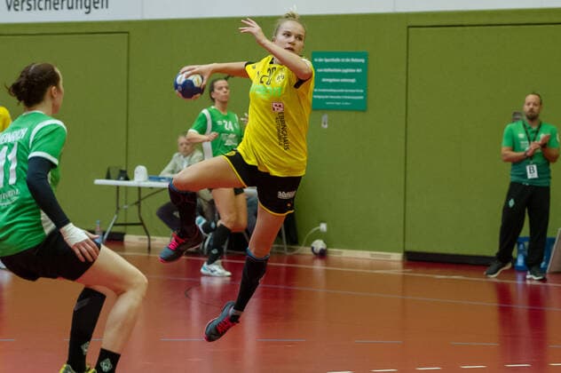 Merel Freriks Borussia Dortmund, BVB, 20 at the throw, game scene, action, action, 05 10 2019, Bremen Germany , Handball, DHB Cup Women, SV Werder Bremen Borussia Dortmund xobx