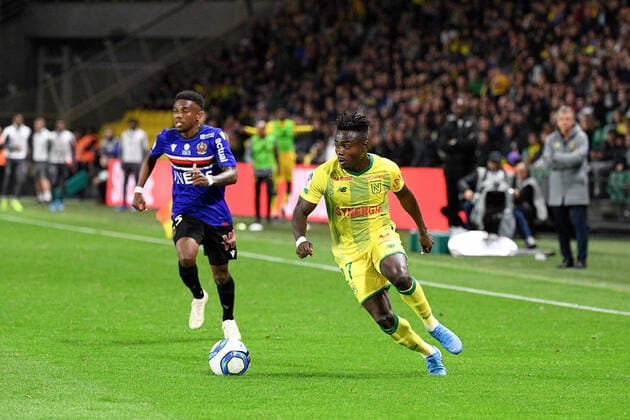 27 MOSES SIMON (NAN) FOOTBALL : Nantes vs Nice - Ligue 1 Conforama - 05 10 2019 FEP Panoramic 