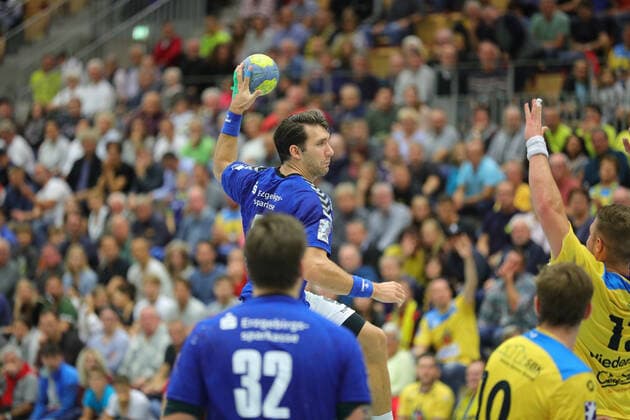 2 HBL, HSG Constance EHV Aue 30 27 Gabriel De Santis AUE on ball HSG Constance EHV Aue, 05 10 2019 Constance Copyright: xEIBNER PeterxPisax EP_EER