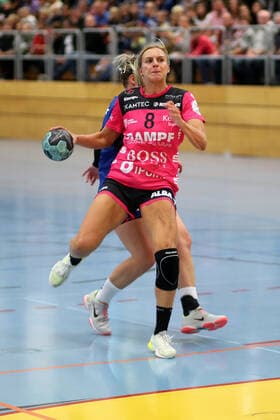 Simone Cathrine Petersen TuS Metzingen DHB Cup 2 round HSG Neudorf Doeöbeln TuS Metzingen Neudorf Copyright: xEIBNER Westphalx EP_WES