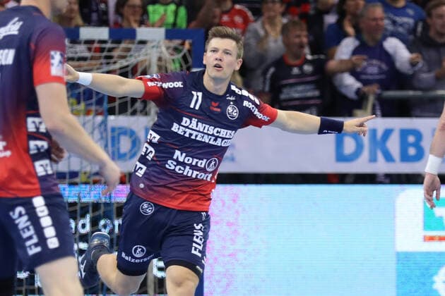 SG Flensburg Handewitt vs. Fuechse Berlin, 06 10 19, LIQUI MOLY Handball Bundesliga, Lasse Svan SG Flensburg Handewitt, 11 Copyright: xBEAUTIFULxSPORTS MarioxM.xKobergx