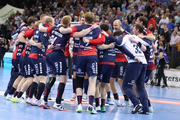 SG Flensburg Handewitt vs. Fuechse Berlin, 06 10 19, LIQUI MOLY Handball Bundesliga, victory Copyright: xBEAUTIFULxSPORTS MarioxM.xKobergx