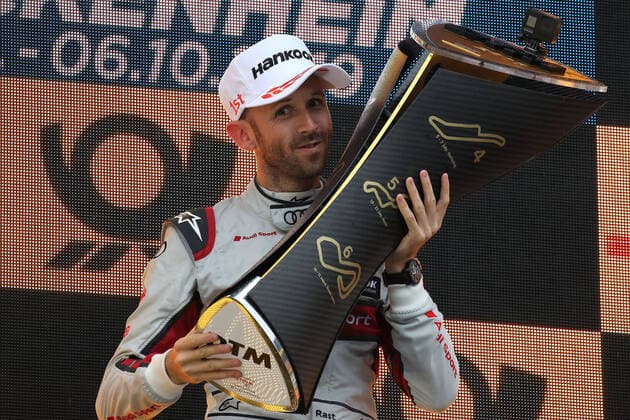 Bilder des Jahres 2019, Sport 10 Oktober Sport Themen der Woche KW40 Sport Bilder des Tages Rene Rast (GER) (Audi Team Rosberg - Audi RS5 DTM) freut sich über den Gewinn der DTM-Meisterschaft 2019 beim DTM-Lauf auf dem Hockenheimring. Copyright Thomas Pakusch *** Rene Rast GER Audi Sport Team Rosberg Audi RS5 DTM is delighted about winning the DTM Championship 2019 at the DTM race at the Hockenheimring Copyright Thomas Pakusch