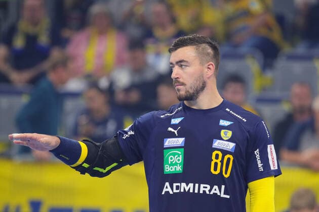 Handball Bundesliga Rhein Neckar Loewen vs HSG Wetzlar Mannheim, Germany 06 October 2019 8 Matchday of Liqui Moly Handball Bundesliga Jannik Kohlbacher Loewen , action single picture gesture gesticulated gesticulation
