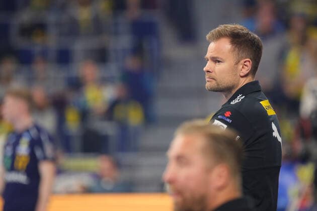 Handball Bundesliga Rhein Neckar Loewen vs HSG Wetzlar Mannheim, Germany 06 October 2019 8 Matchday of Liqui Moly Handball Bundesliga Coach Kristjan Andresson Kristjan Andresson Loewen , Aktion Einzelbild