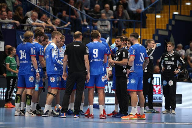 Time out TBV Lemgo Lippe GER, Handball, 1 Bundesliga, TBV Lemgo Lippe against THW Kiel, 06 10 2019 Lemgo Copyright: xEIBNER JanxStrohdiekx EP_JSK