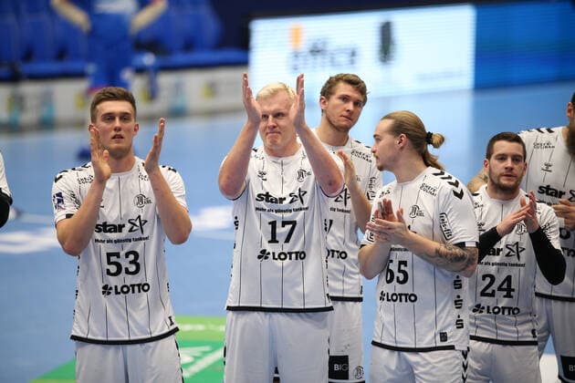 v l Nikola Bilyk THW Kiel 53 , Patrick Wiencek THW Kiel 17 , Magnus Landin Jacobsen THW Kiel 7 , Lukas Nilsson THW Kiel 65 GER, Handball, 1 Bundesliga, TBV Lemgo Lippe vs. THW Kiel, 06 10 2019 Lemgo Copyright: xEIBNER JanxStrohdiekx EP_JSK