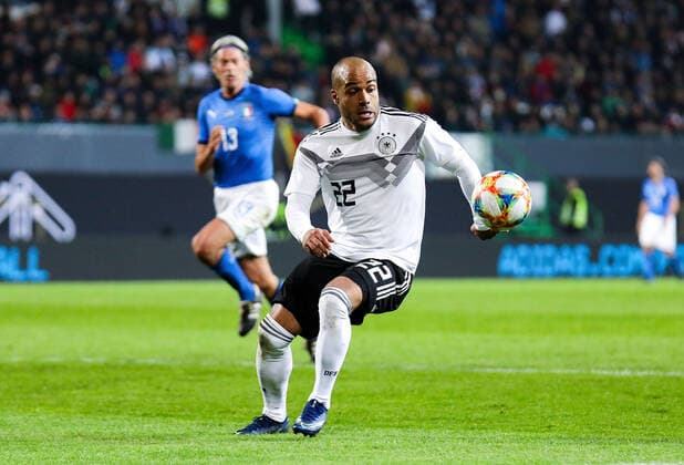 07 10 2019, xmkx, football legend game, DFB All Stars Azzurri Legends v l David Odonkor GER DFL DFB REGULATIONS PROHIBIT ANY USE OF PHOTOGRAPHS as IMAGE SEQUENCES and or QUASI VIDEO Fuerth Bayern Deutschland DE