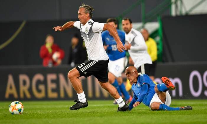 07 10 2019 Soccer International Legends Game DFB All Stars Germany gg Azzurri Legends Italy Maurizio Gaudino Germany DFB All Stars Luigi Di Biagio Italy Azzuri Legends