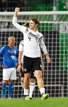 07 10 2019 Soccer International Legends Game DFB All Stars Germany gg Azzurri Legends Italy Jubilee Jubilee Jubilee Jubilee Jubilee Jubilee after goal Goal shot to 3 3 by Philipp Wollscheid Germany DFB All Stars