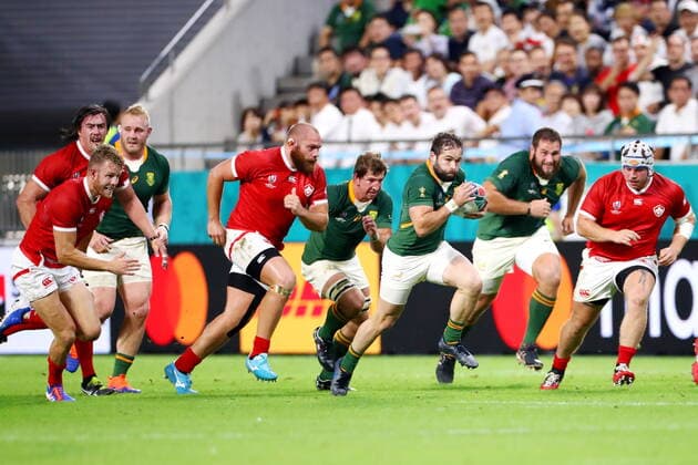 Cobus Reinach (RSA), OCTOBER 8, 2019 - Rugby : 2019 Rugby World Cup Pool B match between South Africa 66-7 Canada at Kobe Misaki Stadium in Kobe, Hyogo, Japan.  (114032281)