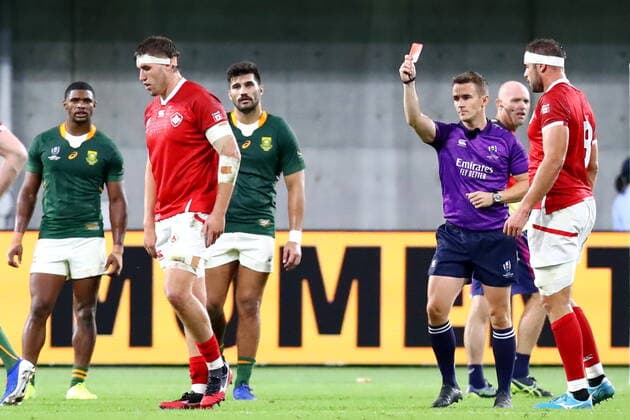 Josh Larsen (CAN), OCTOBER 8, 2019 - Rugby : 2019 Rugby World Cup Pool B match between South Africa 66-7 Canada at Kobe Misaki Stadium in Kobe, Hyogo, Japan.  (114032330)