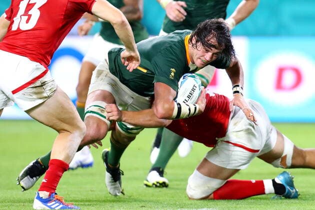 Franco Mostert (RSA), OCTOBER 8, 2019 - Rugby : 2019 Rugby World Cup Pool B match between South Africa 66-7 Canada at Kobe Misaki Stadium in Kobe, Hyogo, Japan.  (114032333)