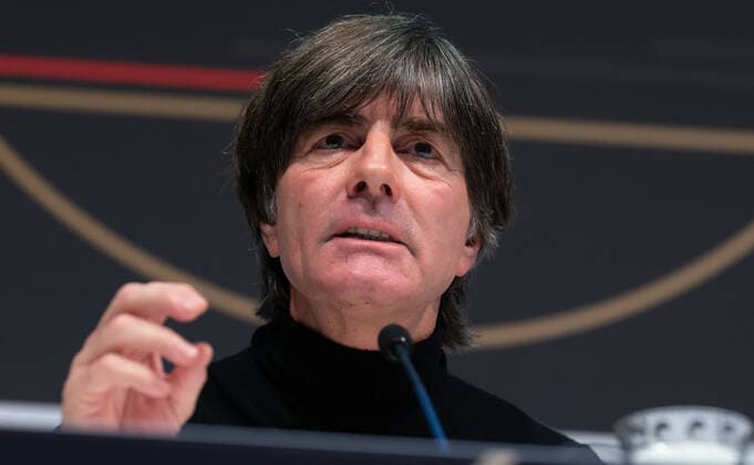 08 10 2019, Football, international match, Press conference of the German national team at the German Football Museum Dortmund National coach Joachim Löw Germany DFL and DFB regulations prohibit any use of photographs as image sequences and or quasi video