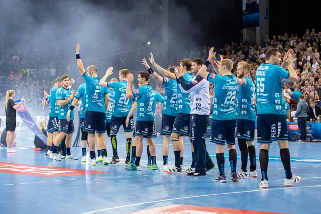SG Flensburg Handewitt vs. HC PPD Zagreb, Handball, VELUX EHF Champions League Group Phase, Flensburg 09 10 19 Team SG Flensburg Handewitt Copyright: xBEAUTIFULxSPORTS MarioxM.xKobergx