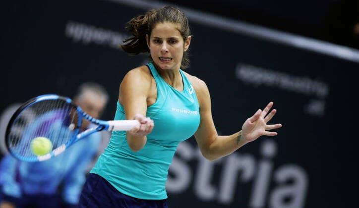 TENNIS - WTA, Tennis Damen Upper Austria Ladies Linz LINZ,AUSTRIA,09.OCT.19 - TENNIS - WTA Tour, Upper Austria Ladies Linz. Image shows Julia Goerges (GER). GEPAxpictures xMatthiasxHauer