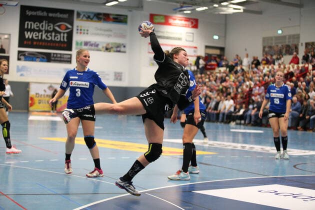 Anna Seidel TSV Bayer 04 Leverkusen 4 GER, Handball, 1 Bundesliga Women, HSG Blomberg Lippe against TSV Bayer 04 Leverkusen, 09 10 2019 Blomberg Copyright: xEIBNER JanxStrohdiekx EP_JSK