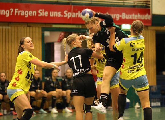 Photo Helena Mikkelsen Oldenburg vs. Friederike Gubernatis Handball 1 Bundesliga Women, Wed 09 10 2019 BSV Buxtehude Oldenburg