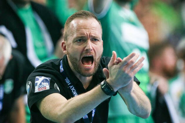 DHfK Balingen Handball Leipzig, 10 10 2019, Arena Leipzig, Handball, 1 Bundesliga, 9 Matchday , SC DHfK HBW Balingen Weilstetten , In the picture coach Andre Haber Leipzig ,