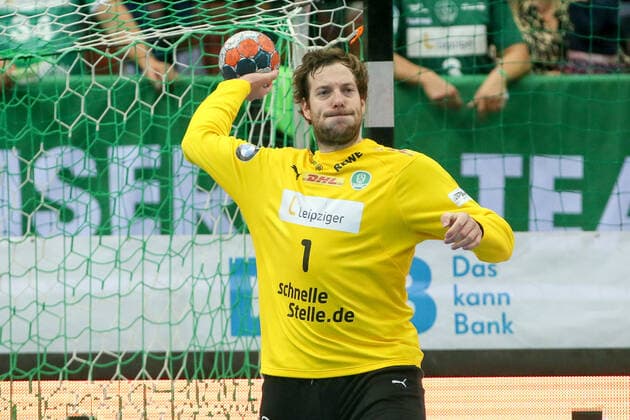 DHfK Balingen Handball Leipzig, 10 10 2019, Arena Leipzig, Handball, 1 Bundesliga, 9 Matchday , SC DHfK HBW Balingen Weilstetten 27 26 10 14 , In the picture Goalkeeper Jens Vortmann 1, Leipzig ,