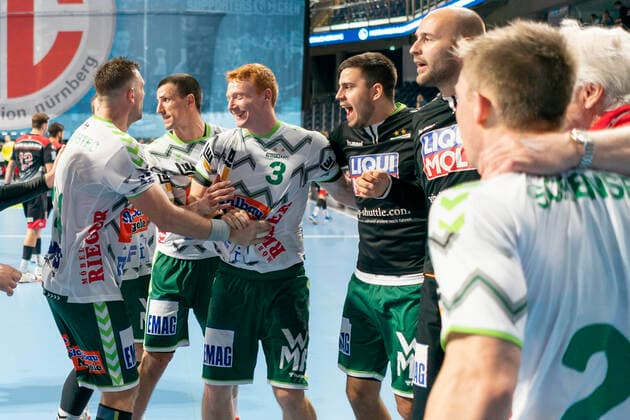 10 10 2019 Handball, 1 Bundesliga HC Hits FRISCH AUF Goeppingen, 3 Matchday, Season 2019 20 Handball, 1 Bundesliga HC Hits HHC Hits FRISCH AUF Goeppingen, 3 Matchday on 10 10 2019, Season 2019 20 Jubel Copyright: HMBxMedia BorisxSchumacher