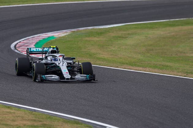 11th October 2019; Suzuka Circuit, Suzuka City, Japan; Formula One Japanese Grand Prix, Practice day; The number 77 Mercedes AMG Petronas driver Valtteri Bottas during practice 1 - Editorial Use  ActionPlus12176280 StephenxBlackberry