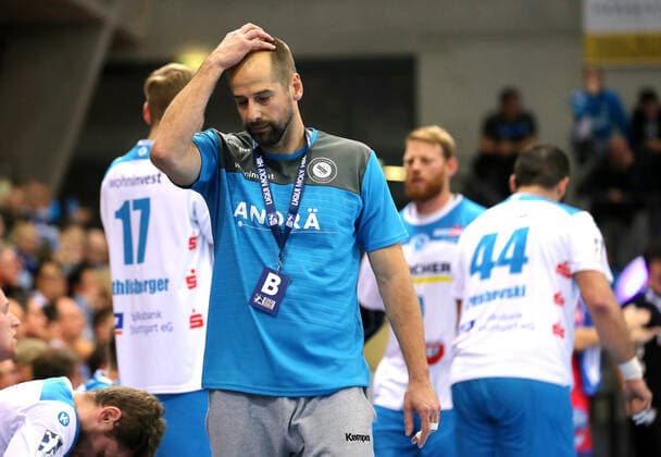 BAU 10 10 2019 Stuttgart Handball TVB Stuttgart vs. TBV Lemgo Lippe, Trainer Jürgen Schweikardt TVB disappointed
