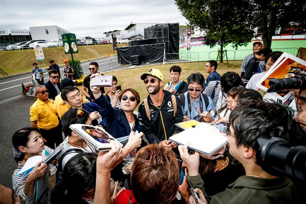 Motorsports: FIA Formula One World Championship, WM, Weltmeisterschaft 2019, Grand Prix of Japan, 3 Daniel Ricciardo (AUS, Renault F1 Team), Suzuka Japan