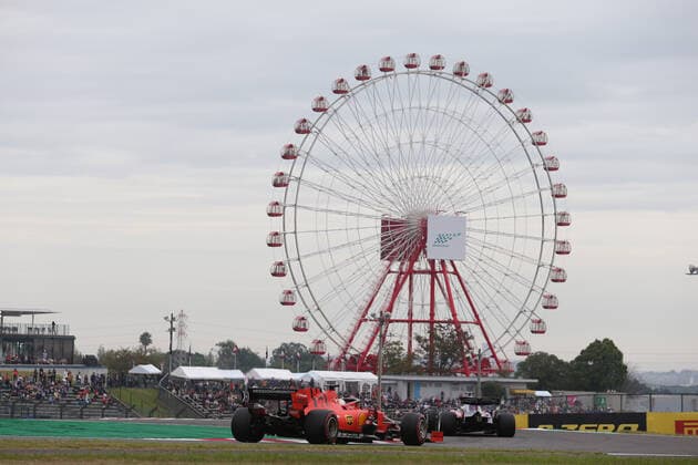 Photo4 LaPresse 11 10 2019 Suzuka, Japan Grand Prix Formula One Japan 2019 In the pic: free Practice 1, Sebastian Vettel (GER) Scuderia Ferrari SF90  Copyright: xPhoto4 LaPressex