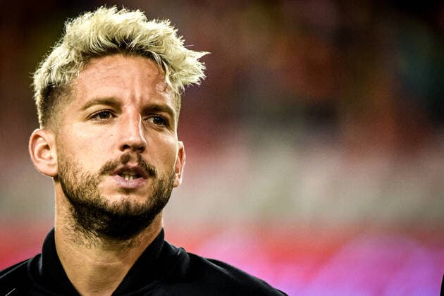 BELGIUM, BRUSSELS, OCT. 10, 2019 - Soccer game between Belgian national team, Nationalteam the Red Devils and San Marino in the qualifications for the UEFA EURO, EM, Europameisterschaft,Fussball 2020 tournament - Dries Mertens Copyright Danny Gys xxGYS 