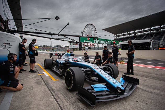 Photo4 LaPresse 11 10 2019 Suzuka, Japan Grand Prix Formula One Japan 2019 In the pic: free practice 2, George Russell (GBR) Williams F1 FW42  Copyright: xPhoto4 LaPressex