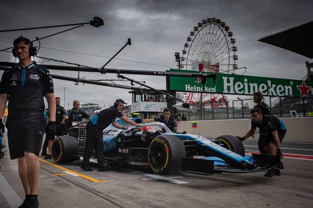 Photo4 LaPresse 11 10 2019 Suzuka, Japan Grand Prix Formula One Japan 2019 In the pic: free practice 2, Robert Kubica (POL) Williams F1 FW42  Copyright: xPhoto4 LaPressex