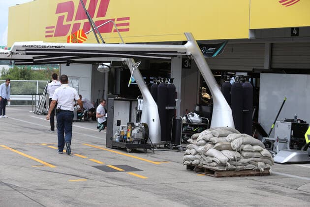 Photo4 LaPresse 11 10 2019 Suzuka, Japan Grand Prix Formula One Japan 2019 In the pic: Preparation for Typhoon Hagibis  Copyright: xPhoto4 LaPressex