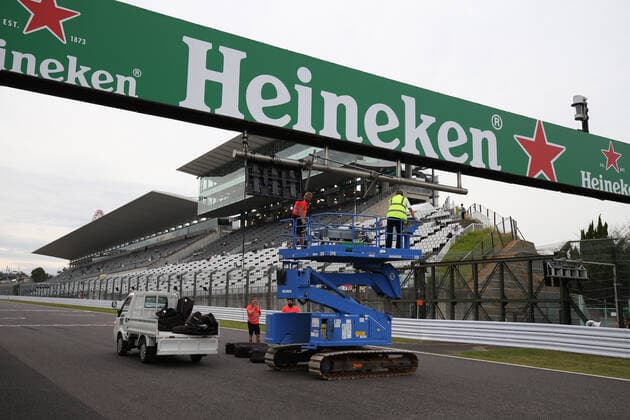 Photo4 LaPresse 11 10 2019 Suzuka, Japan Grand Prix Formula One Japan 2019 In the pic: Preparation for Typhoon Hagibis  Copyright: xPhoto4 LaPressex