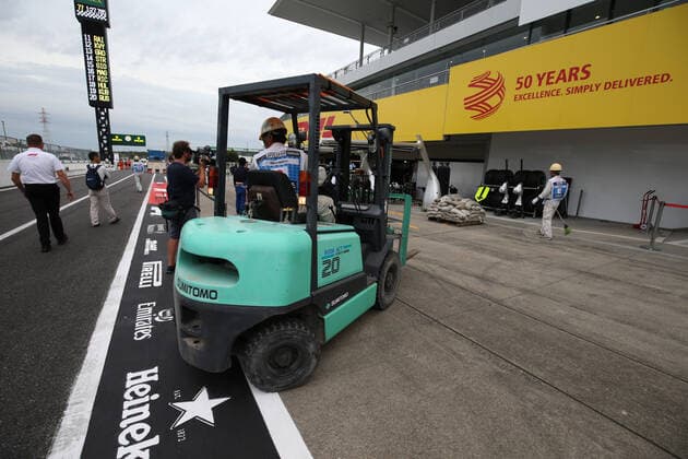 Photo4 LaPresse 11 10 2019 Suzuka, Japan Grand Prix Formula One Japan 2019 In the pic: Preparation for Typhoon Hagibis  Copyright: xPhoto4 LaPressex