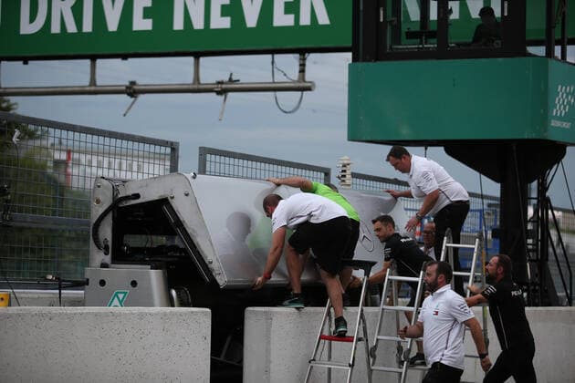 Photo4 LaPresse 11 10 2019 Suzuka, Japan Grand Prix Formula One Japan 2019 In the pic: Preparation for Typhoon Hagibis  Copyright: xPhoto4 LaPressex