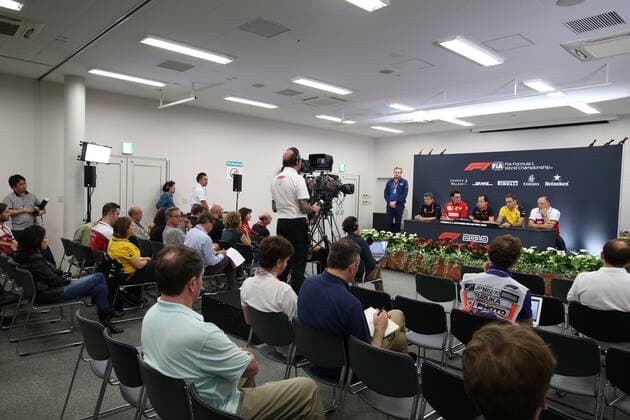 Formel 1, GP Japan, Teamchef-Pressekonferenz Photo4 LaPresse 11 10 2019 Suzuka, Japan Grand Prix Formula One Japan 2019 In the pic: free practice 2,  Copyright: xPhoto4 LaPressex