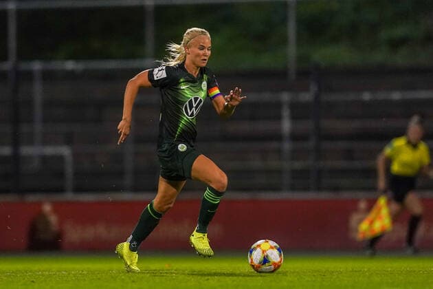 COLOGNE, GERMANY - OCTOBER 11: Pernille Harder of Vfl Wolfsburg dribbling the ball during the Die Liga Women s league match between 1. FC Köln and Vfl Wolfsburg at Franz-Kremer-Stadion on October 11, 2019 in Cologne, Germany (Photo by Daniela Porcelli SPP) Copyright: xDanielaxPorcellix 20191011-19-50-06-DJP05785