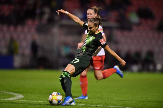 Ewa Pajor Wolfsburg, 17 Goalscoring, 11 10 2019, Cologne Germany , Football, Flyeralarm Women Bundesliga, 1 FC Cologne VFL Wolfsburg, DFB DFL REGULATIONS PROHIBIT ANY USE OF PHOTOGRAPHS AS IMAGE SEQUENCES AND OR QUASI VIDEO xmkx