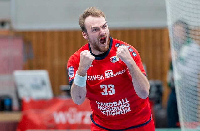 Germany, Würzburg, s Oliver Arena, 11 10 2019, Handball, 2 Bundesliga, DJK Rimpar Wölfe SG BBM Bietigheim Picture by Nils Boschen SG BBM Bietigheim cheers the victory, rejoices, cheers, emotions Copyright: HMBxMedia xHeikoxBecker