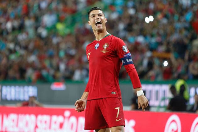 11 10 2019 Uefa Qualifiers 2020 Portugal Luxembourg v l , Portugal s Cristiano Ronaldo Portugal , Torjubel, Goal celebration, celebrate the goal Photo Joaquim Ferreira Copyright: JoaquimxFerreira