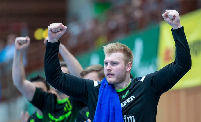 Germany, Würzburg, s Oliver Arena, 11 10 2019, Handball, 2 Bundesliga, DJK Rimpar Wölfe SG BBM Bietigheim Picture v l Patrick Gempp DJK Rimpar Wölfe, 13 Copyright: HMBxMedia xHeikoxBecker