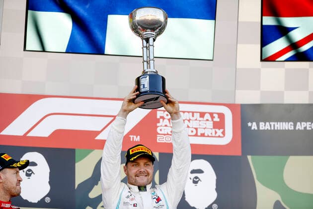 Motorsports: FIA Formula One World Championship, WM, Weltmeisterschaft 2019, Grand Prix of Japan, 77 Valtteri Bottas (FIN, Mercedes AMG Petronas Motorsport), Suzuka Japan