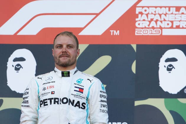 13th October 2019; Suzuka Circuit, Suzuka City, Japan; Formula One Japanese Grand Prix, Race Day; Mercedes AMG Petronas Motorsport, Valtteri Bottas wins in japan - Editorial Use  ActionPlus12176835 LeannexBoon