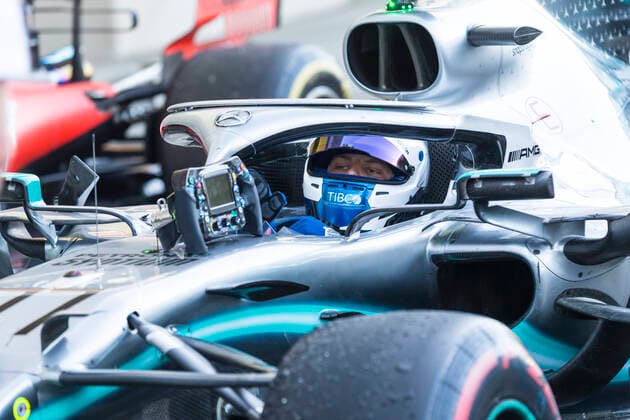 13th October 2019; Suzuka Circuit, Suzuka City, Japan; Formula One Japanese Grand Prix, Race Day; The number 77 Mercedes AMG Petronas driver Valtteri Bottas in parc ferme after winning the race - Editorial Use  ActionPlus12176869 StephenxBlackberry