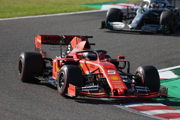 Photo4 LaPresse 13 10 2019 Suzuka, Japan Grand Prix Formula One Japan 2019 In the pic: race, Sebastian Vettel (GER) Scuderia Ferrari SF90  Copyright: xphoto4 Lapressex