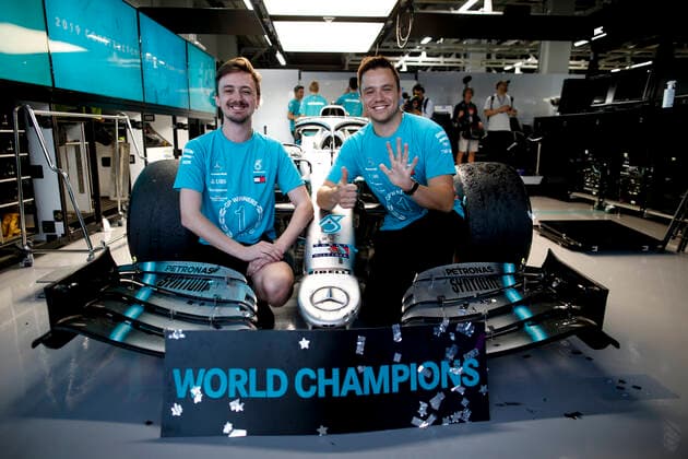 Motorsports: FIA Formula One World Championship, WM, Weltmeisterschaft 2019, Grand Prix of Japan, Mercedes AMG Petronas Motorsport Team celebrates the win of Constructors Championship 2019, Suzuka Japan