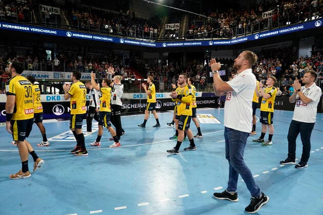 13 10 2019 Handball, 1 Bundesliga HC Erlangen Rhein Neckar Loewen 9 Matchday, Season 2019 20 Handball, 1 Bundesliga HC Erlangen Rhein Neckar Loewen, 9 Matchday on 13 10 2019, Season 2019 20 Photo Schumacher Copyright: HMBxMedia BorisxSchumacher